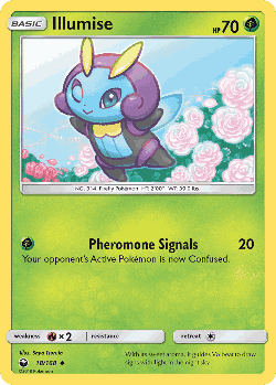 Illumise Pokémon TCG card art
