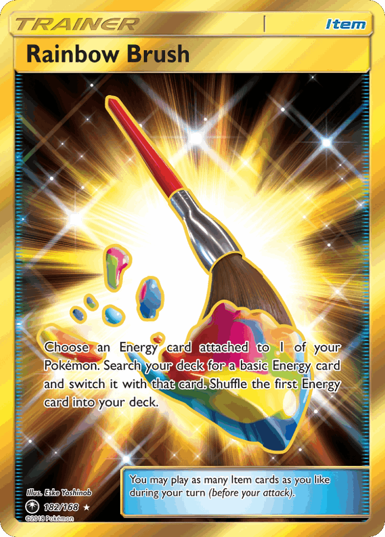Rainbow Brush #182 from Celestial Storm - Rare Secret - Illustrated by Eske Yoshinob