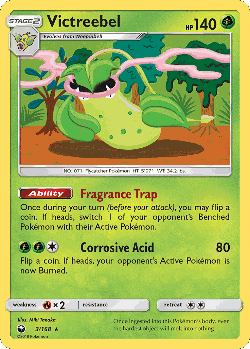 Victreebel Pokémon TCG card art