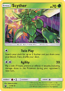 Scyther Pokémon TCG card art
