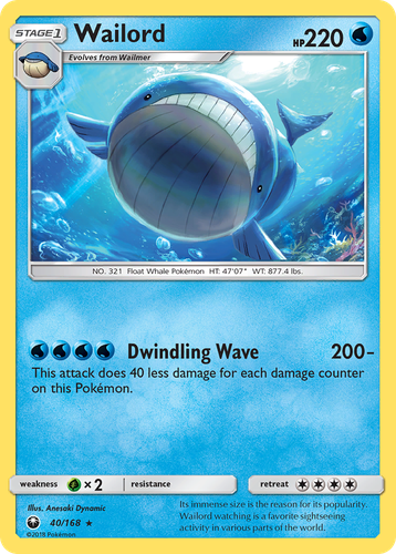 Wailord 40, Celestial Storm