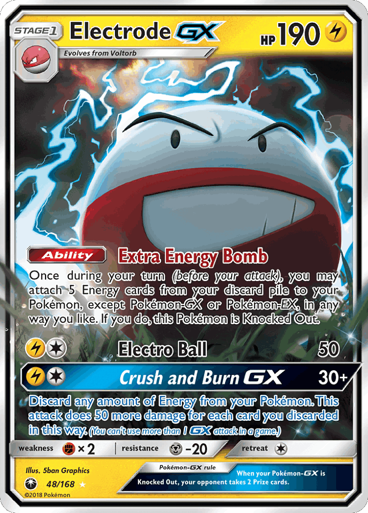 Electrode-GX #48 from Celestial Storm - Rare Holo GX - Illustrated by 5ban Graphics