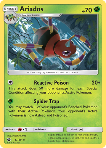 Ariados Pokémon TCG card art