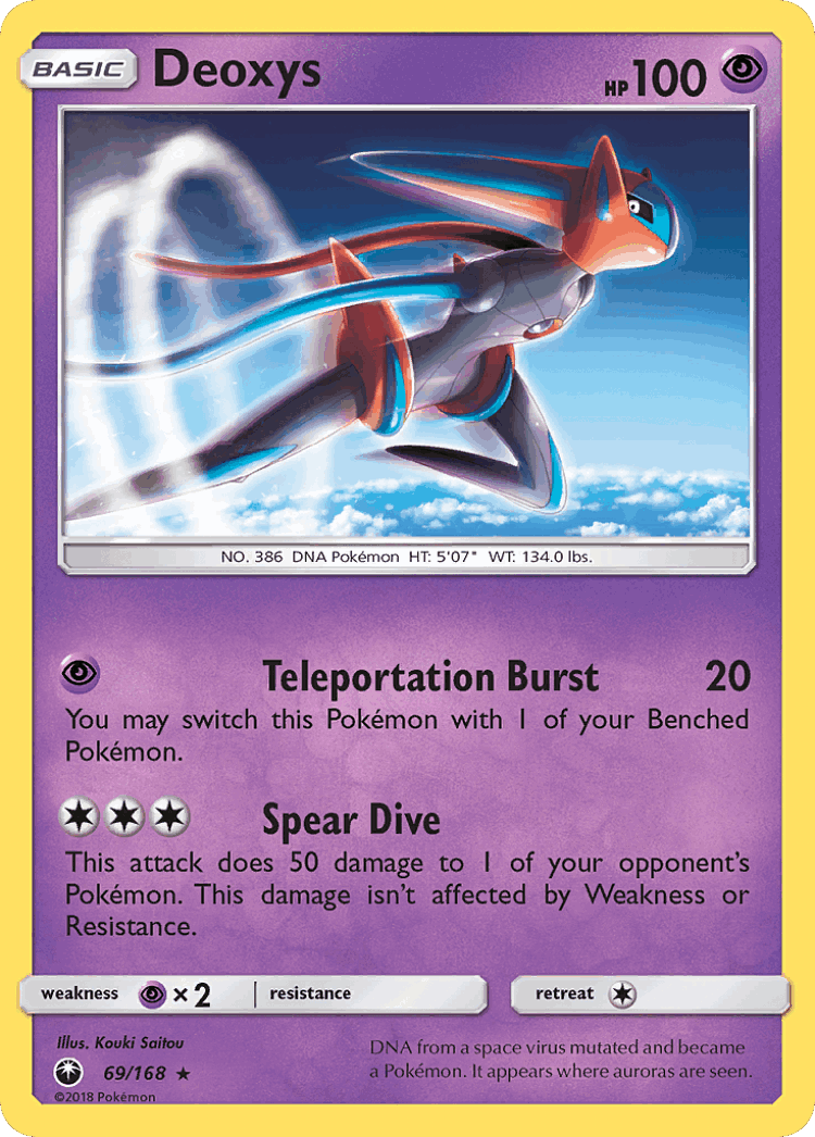 Deoxys #69 from Celestial Storm - Rare - Illustrated by Kouki Saitou