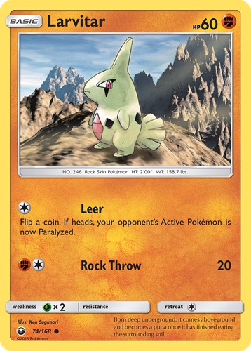 Larvitar 74, Celestial Storm