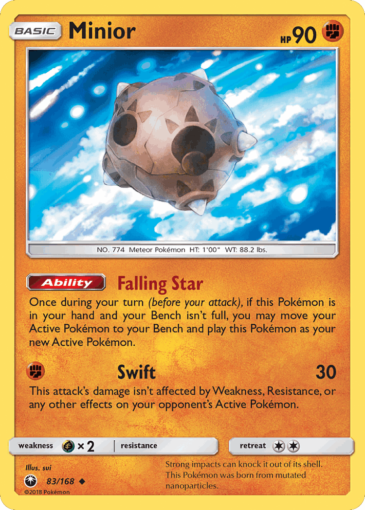 Minior #83 from Celestial Storm - Uncommon - Illustrated by sui