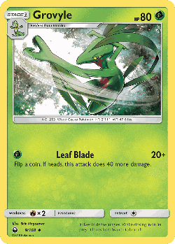 Grovyle Pokémon TCG card art