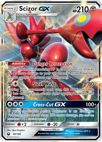 Scizor-GX #90 from Celestial Storm - Rare Holo GX - Illustrated by 5ban Graphics