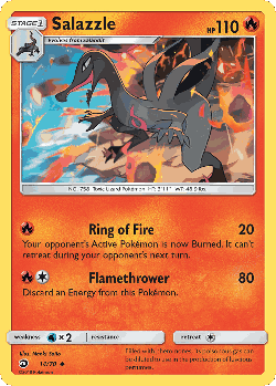 Salazzle Pokémon TCG card art