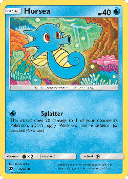 Horsea Pokémon TCG card art