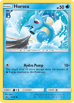 Horsea Pokémon TCG card art