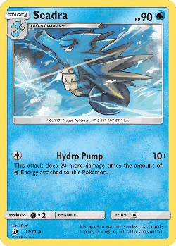 Seadra Pokémon TCG card art