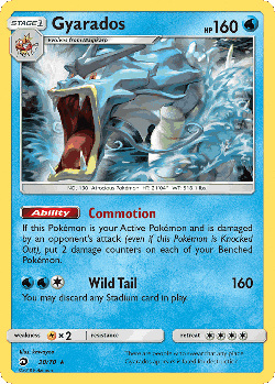 Gyarados Pokémon TCG card art