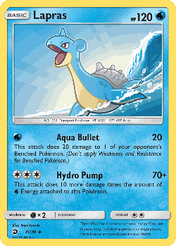 Lapras Pokémon TCG card art