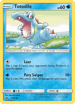 Totodile Pokémon TCG card art
