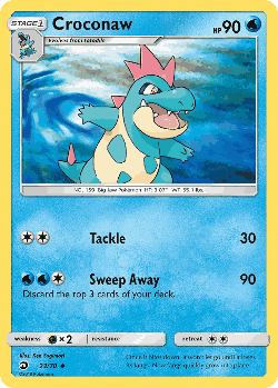 Croconaw Pokémon TCG card art