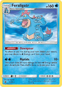 Feraligatr Pokémon TCG card art