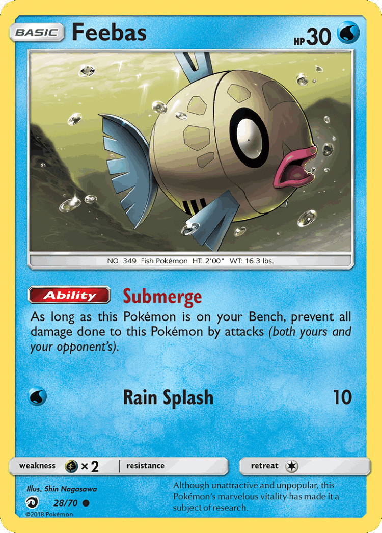 Feebas #28 from Dragon Majesty - Common - Illustrated by Shin Nagasawa