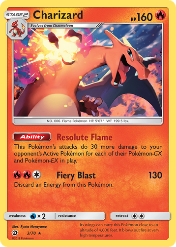 Charizard #3 from Dragon Majesty - Rare Holo - Illustrated by Ryota Murayama