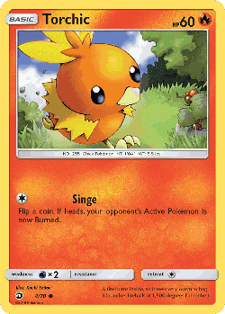 Torchic Pokémon TCG card art