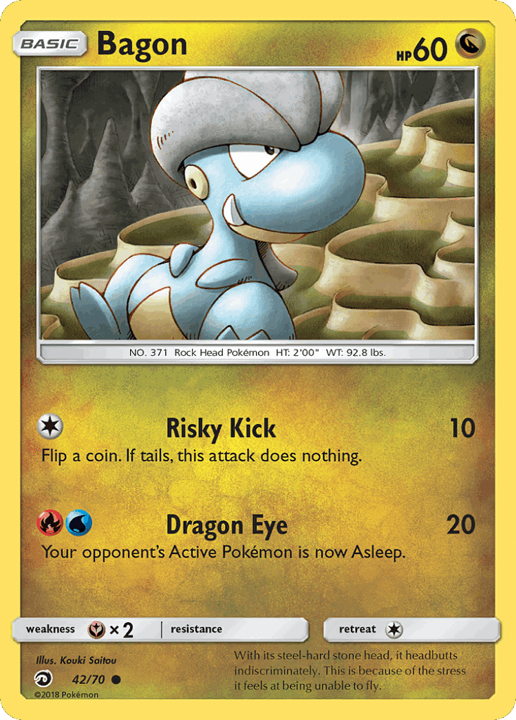 Bagon #42 from Dragon Majesty - Common - Illustrated by Kouki Saitou