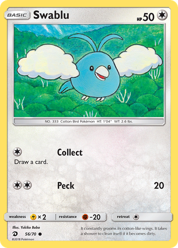 Swablu #56 from Dragon Majesty - Common - Illustrated by Yukiko Baba