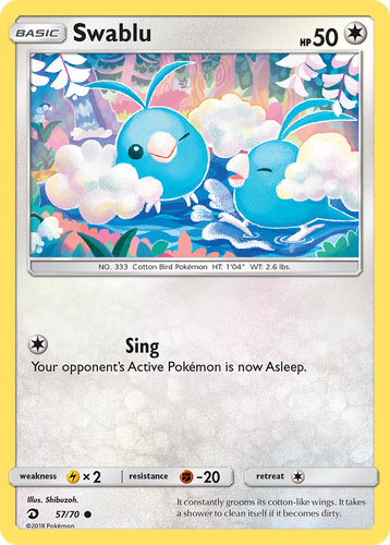 Swablu #57 from Dragon Majesty - Common - Illustrated by Shibuzoh.
