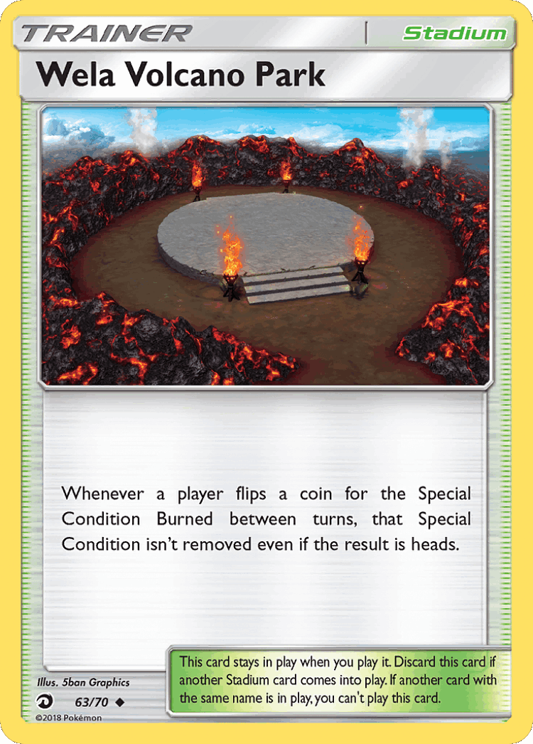 Wela Volcano Park #63 from Dragon Majesty - Uncommon - Illustrated by 5ban Graphics