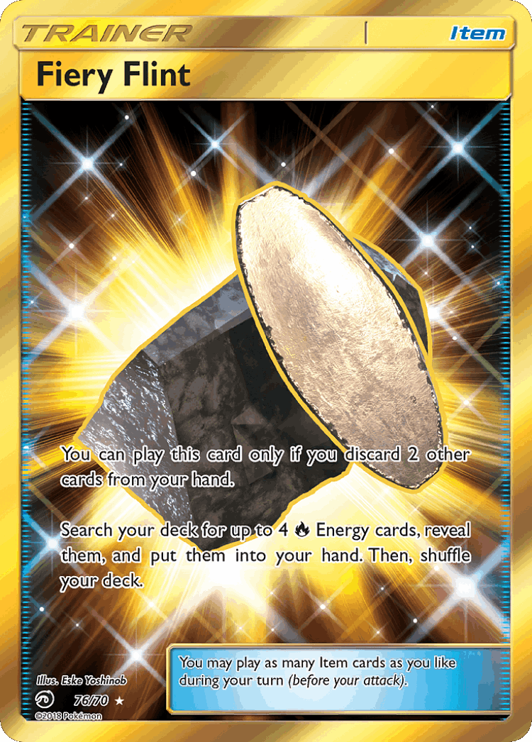 Fiery Flint #76 from Dragon Majesty - Rare Secret - Illustrated by Eske Yoshinob