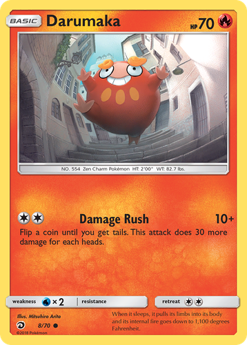 Darumaka Pokémon TCG card art