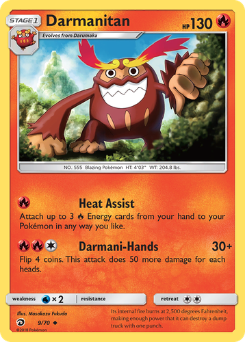 Darmanitan #9 from Dragon Majesty - Uncommon - Illustrated by Masakazu Fukuda