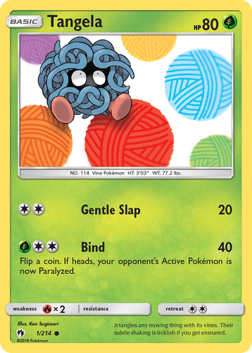 Tangela Pokémon TCG card art