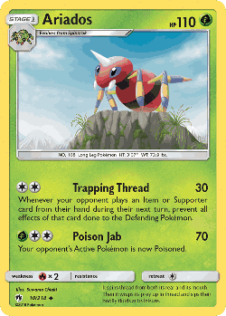 Ariados Pokémon TCG card art