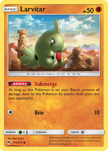 Larvitar 114, Lost Thunder