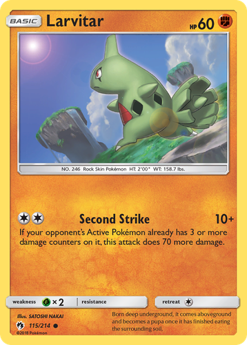 Larvitar 115, Lost Thunder