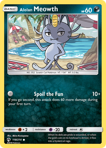 Alolan Meowth 118, Lost Thunder