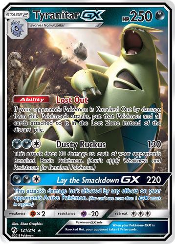 Tyranitar-GX 121, Lost Thunder