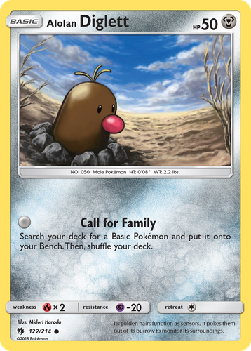 Alolan Diglett 122, Lost Thunder