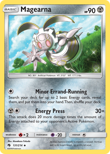 Magearna #131 from Lost Thunder - Uncommon - Illustrated by Masakazu Fukuda
