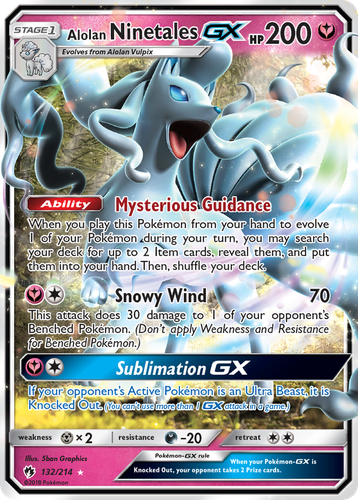 Alolan Ninetales-GX 132, Lost Thunder