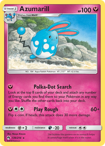 Azumarill 136, Lost Thunder