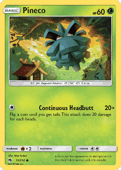 Pineco Pokémon TCG card art