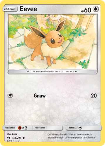 Eevee 155, Lost Thunder