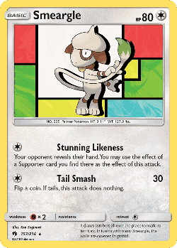 Smeargle 157, Lost Thunder