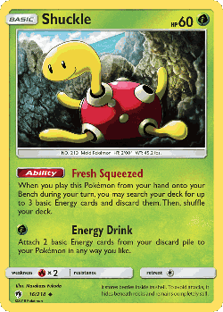 Shuckle Pokémon TCG card art