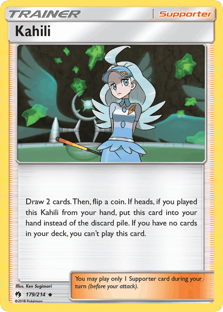 Kahili #179 from Lost Thunder - Uncommon - Illustrated by Ken Sugimori