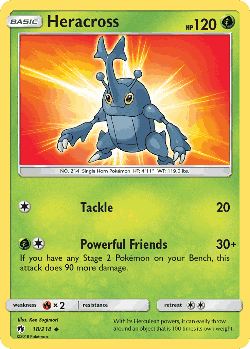 Heracross Pokémon TCG card art