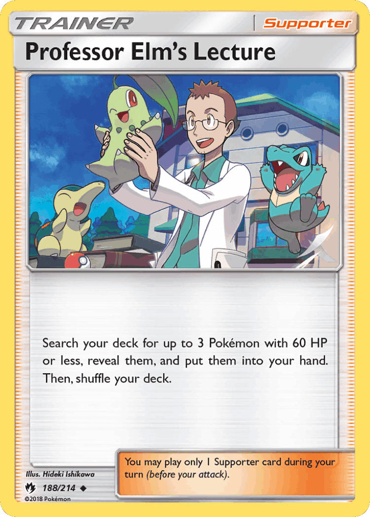 Professor Elm's Lecture #188 from Lost Thunder - Uncommon - Illustrated by Hideki Ishikawa