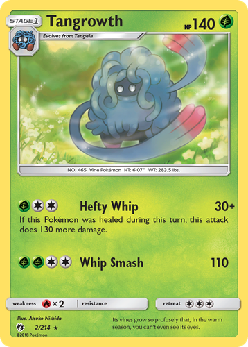 Tangrowth Pokémon TCG card art