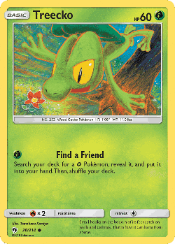 Treecko Pokémon TCG card art